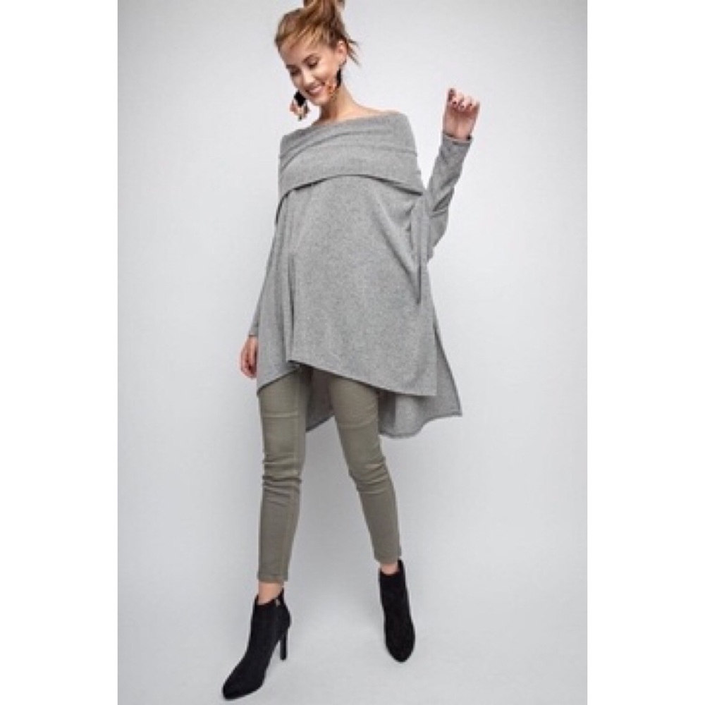 Off Shoulder Sweater/Tunic By Easel - image 2
